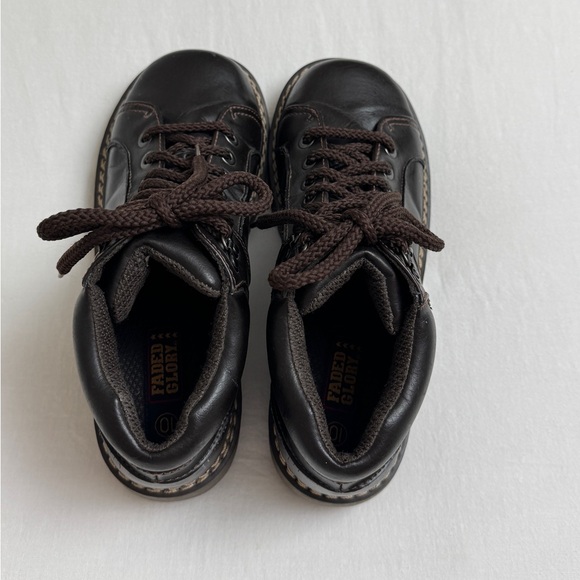 Vintage Y2K 90’s Faded Glory Brown Chunky Ankle Boots Size 10 Granola Girl Retro - Picture 12 of 16